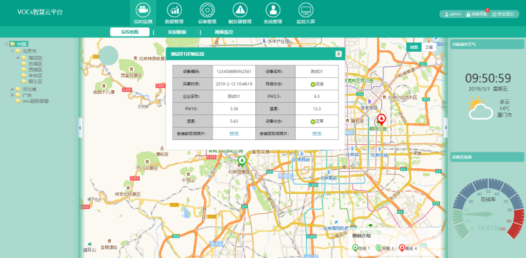 VOCs在线报警监测系统